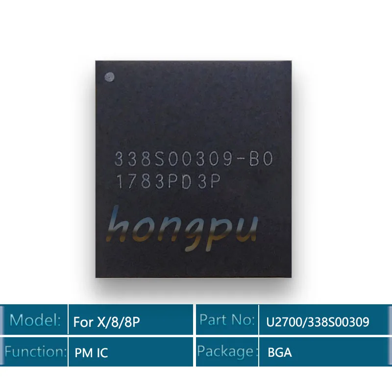 

10pcs/lot 100% New U2700/338S00309-B0 PMIC PMU For iPhone 8/X/8 Plus/8Plus larger Big Main Power Management Chip IC