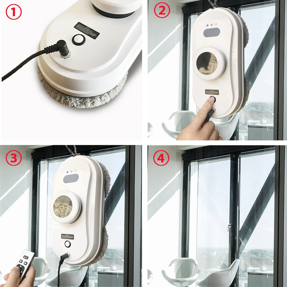 Intelligent Strong Suction Window Cleaner Robot Remote Control Washer Anti-falling Cleaning | Бытовая техника