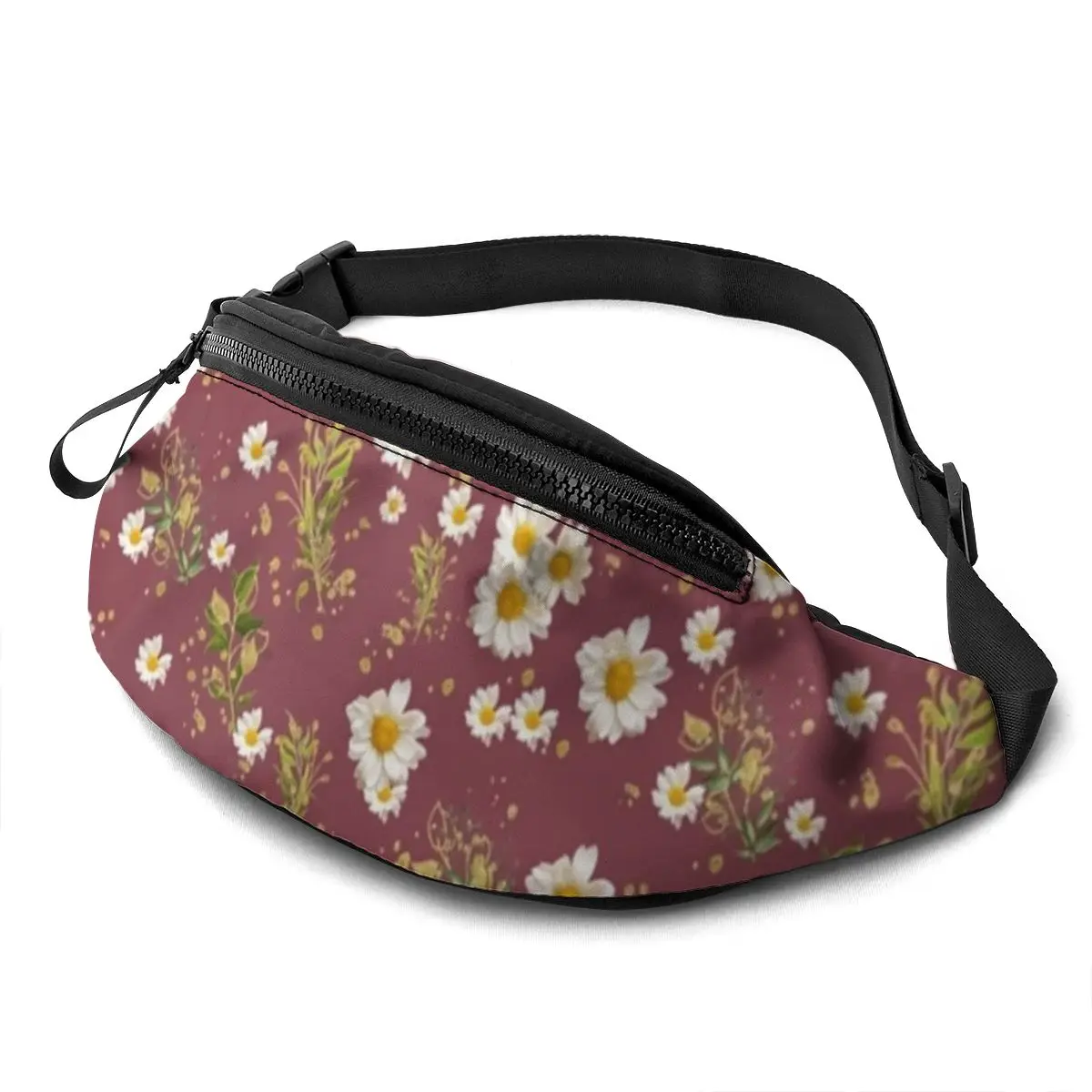 

Поясная Сумка из полиэстера с принтом ромашки, поясная сумка унисекс для походов