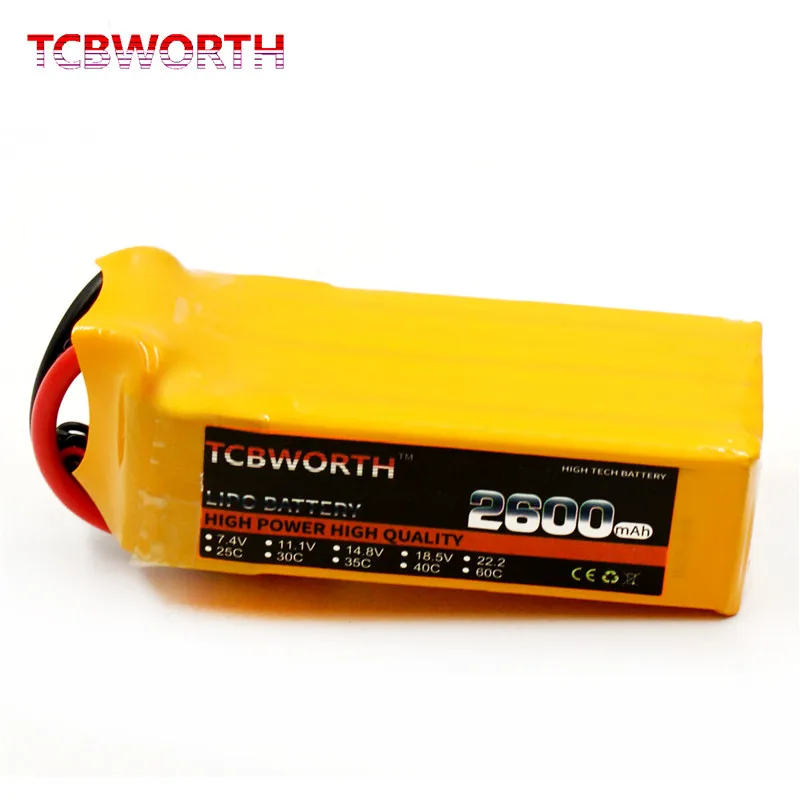 Батарея TCBWORTH RC Lipo 22 2 v 2600mAh 35C 6s для радиоуправляемый самолет Квадрокоптер