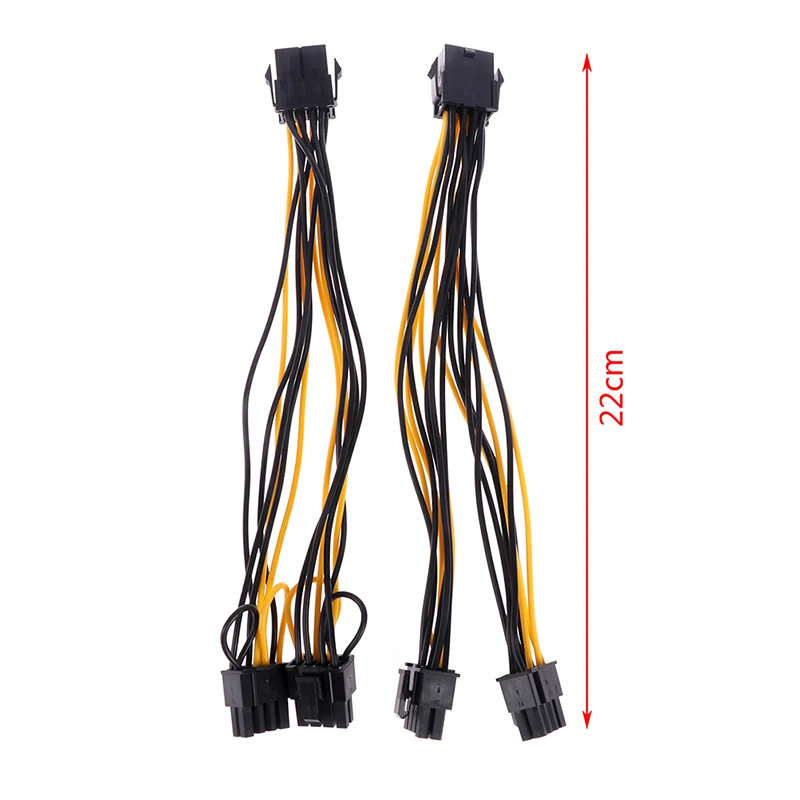 

1pc Adapter Cable PCI-Express PCIE 8 Pin to Dual 8 (6+2) Pin VGA Graphic Video Card Adapter Cable
