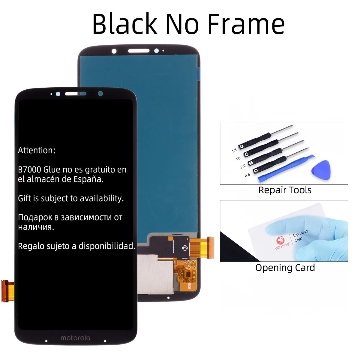 AMOLED Дисплей для Motorola Moto Z3 Play LCD в сборе с тачскрином 6.01'' черный XT1929 - Цвет: Black No Frame