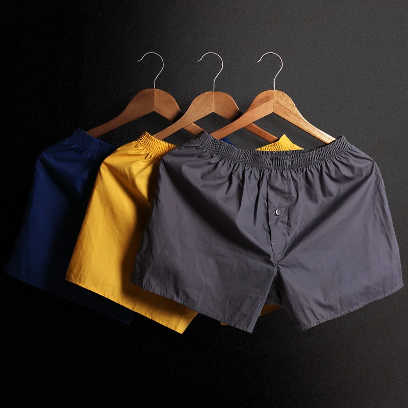 

3-Pack Underpants Men Male Pajamas Shorts Mens Shorts Boxers Short Panties Under Wear Sleeping Pants Multipack Cotton Bottoms