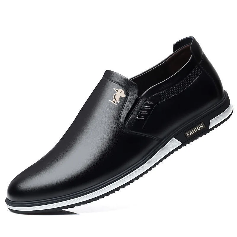 Новые модные мужские лоферы мужская кожаная повседневная обувь высокого