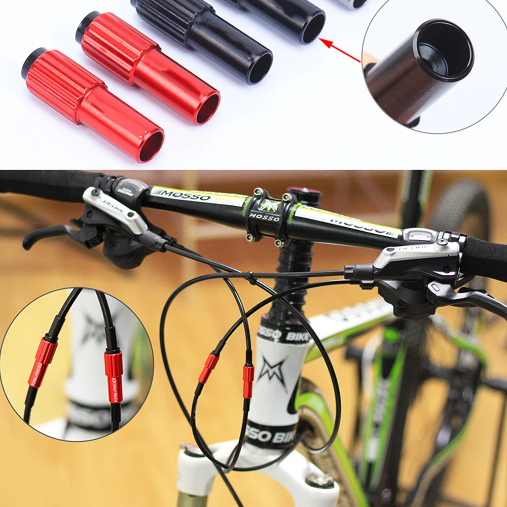 

2pcs 4mm Bicycle Road Bike Regolatore Coaxial Bicycle Shift Cable Connector Derailleur Regulator Screw Bolts Line Cap