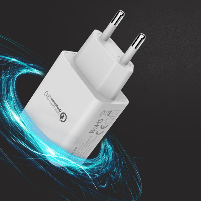 Универсальный 3A Quick Charge 3 0 зарядное устройство USB ЕС плагин для настенного