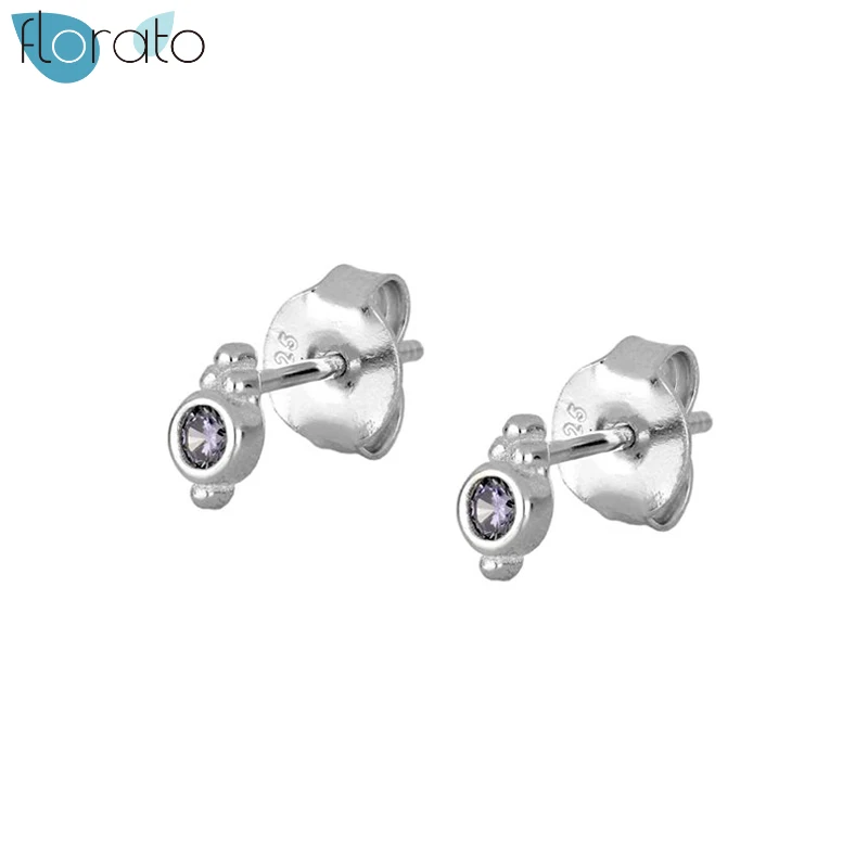 

925 Silver Ear Needle Stud Earrings for Women Lovely Small Earrings for Women Gold Color Crystal Earrings Fashion Jewelry Gift
