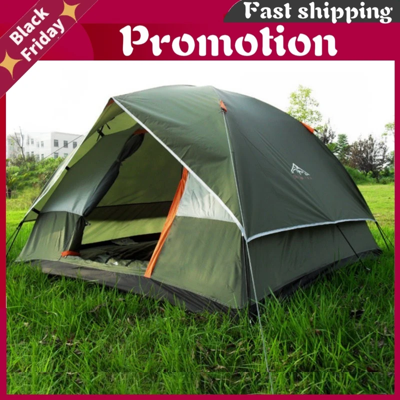 Verkauf Xc Wasserdichte Camping Wandern Angeln Zelt Getrennt Dual Layer Reise Zelt 4 Saison Anti Uv Strand Zelt Für 3-4 Person Familie