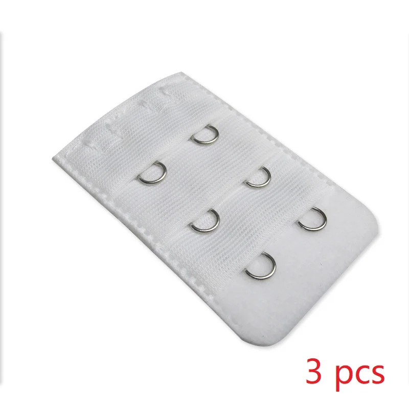 3 pcs 2 buckle 3 шт., удлинитель для бюстгальтера, сменный ремешок для нижнего белья с 2 крючками, удлиненный удлинитель, женское нижнее белье, дамское белье - Цвет: 3 pcs 2 buckle