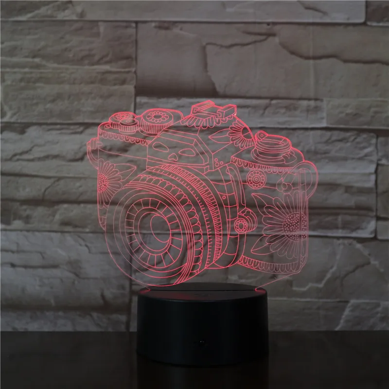 Камера 3D USB светодиодный светильник украшение для дома детская одежда сна Цвета