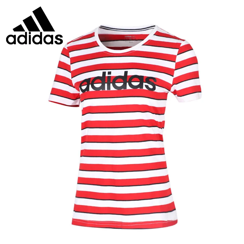 Новое поступление оригинальных женских футболок Adidas NEO W ESNTL S T3 спортивная одежда