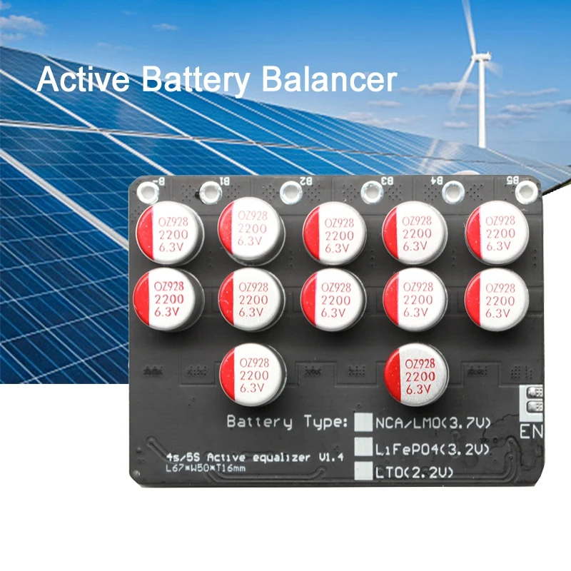 5A балансировочный 5S LiFePo4 Li Ion Ver Battery Active эквалайзер баланс|Аксессуары для батарей