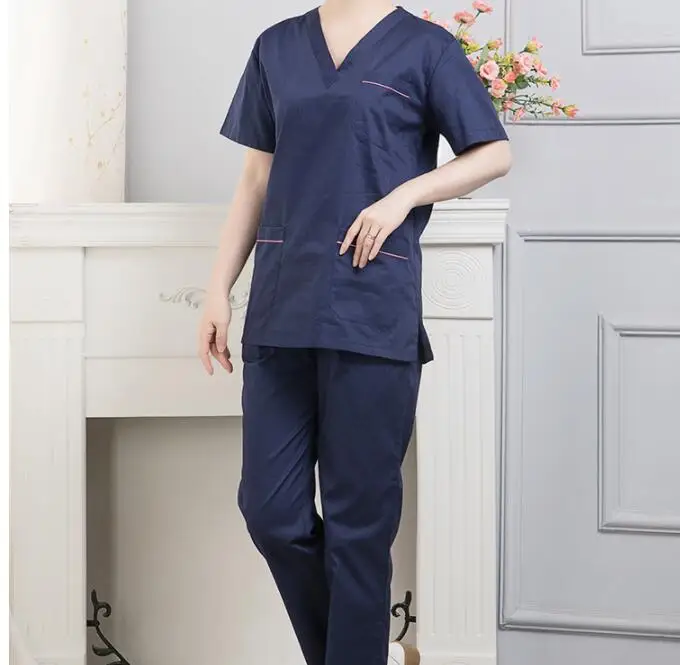 Медицинская Униформа унисекс для медсестры топ и рубашка индивидуальный стиль |