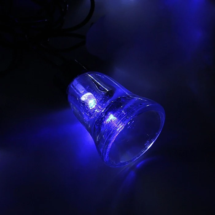 Гирлянда "Нить" улично комнатная с насадками "Колокол" 5 м LED(IP44) 40 220V
