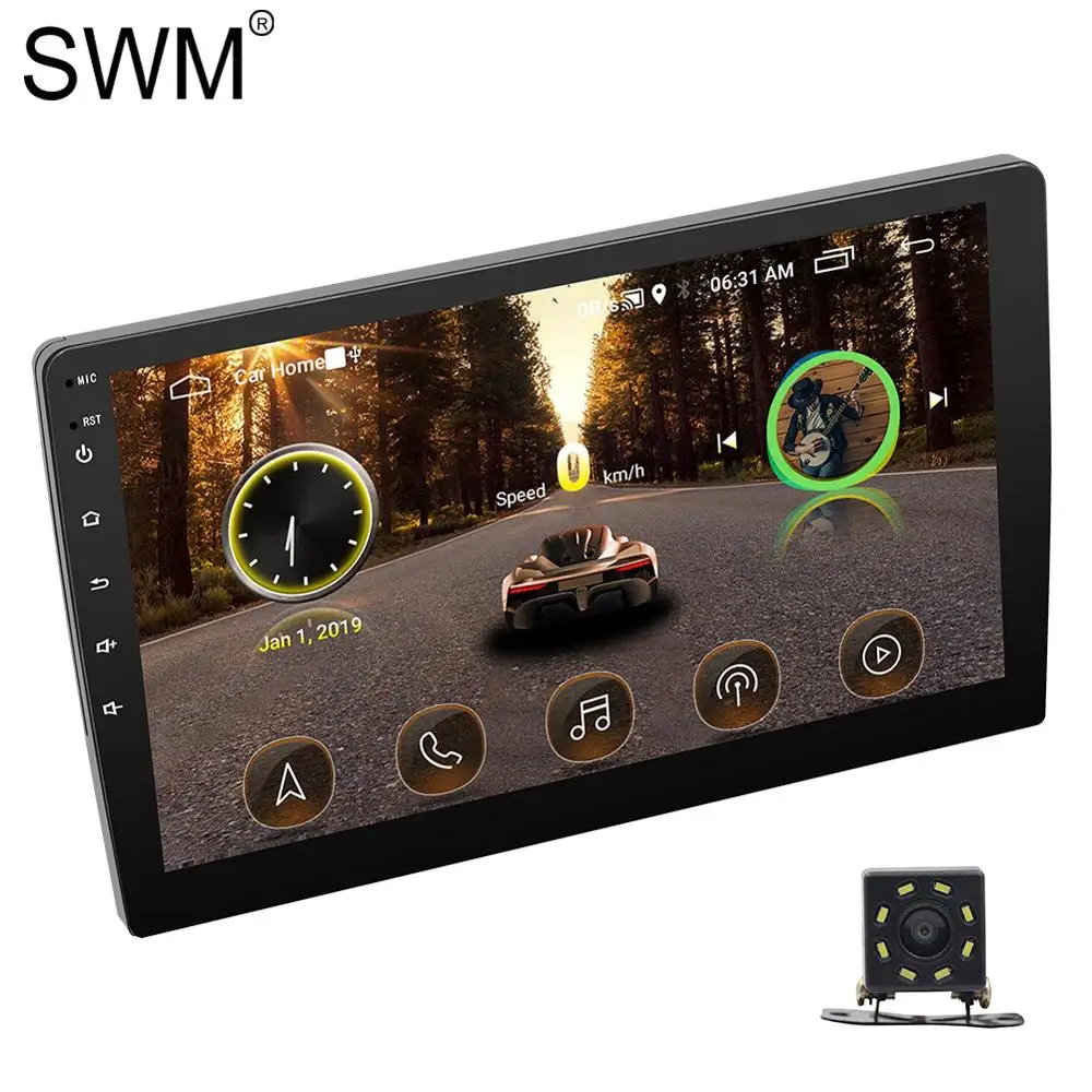 Автомагнитола 10 дюймов Android 8 1 Wifi автомобильная стерео радио Coche gps Carro Bluetooth Mirrorlink