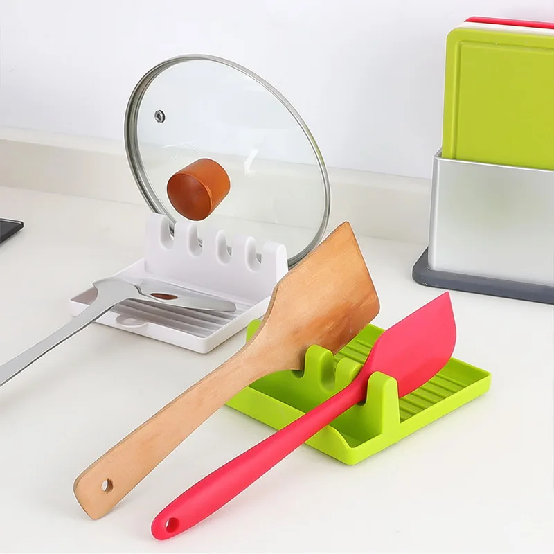 

Rest Soup Spoon Holder Stand Spoon Stove Organizer Tool Cooking Utensils Shelf Kitchen Storage Accessories