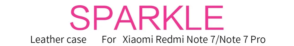 Флип-чехол для xiaomi redmi note 6 Pro Note 7/Note 7 Pro Чехол redmi note 8 чехол NILLKIN sparkle супер тонкий флип-чехол из искусственной кожи