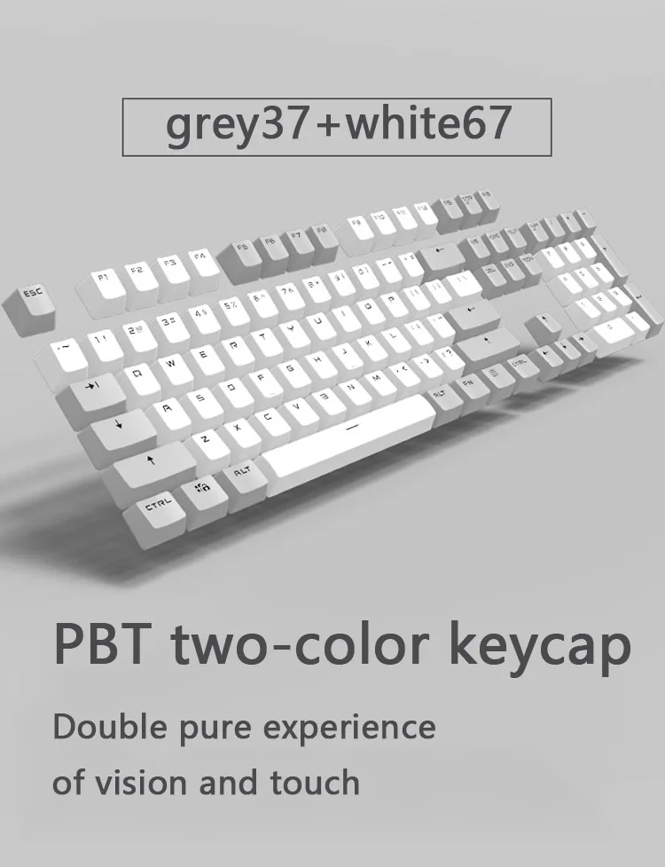 PBT Translucent Backlight Keycaps 104 Keys Mechanical Keyboard Key Cap Double Shot Key Cap For Cherry MX