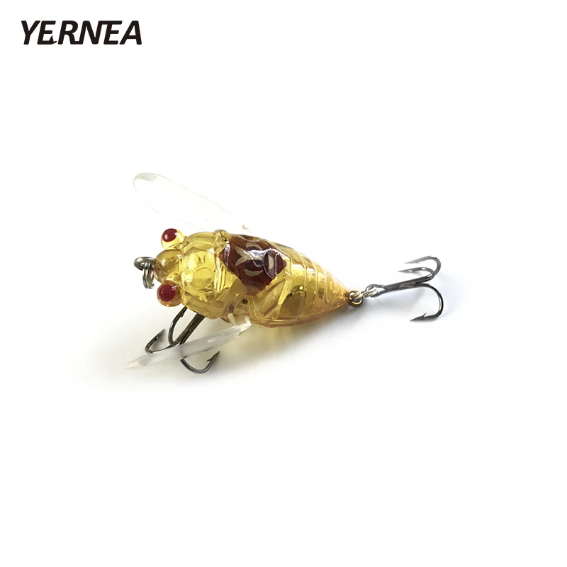 Новинка 1 шт. 4 цвета рыболовные приманки порты снасти 3D глаза насекомые цикады