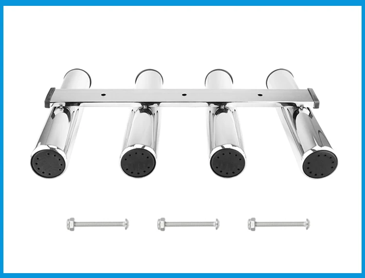 

4 Tubes Link stainless steel 316 fishing rod holder fishing rod rack socket for marine fishing box kayak boat yacht