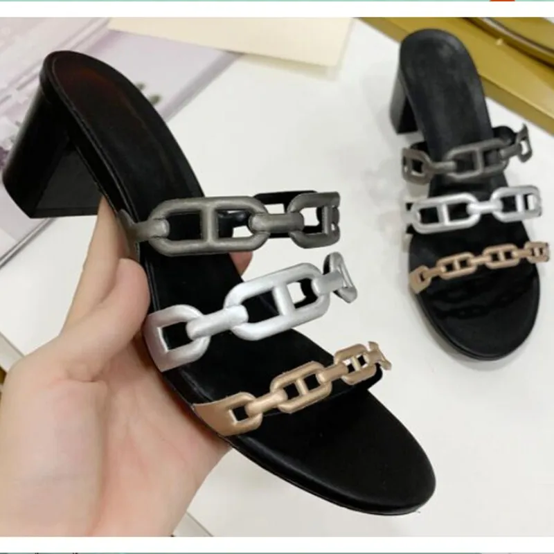 Женские босоножки на квадратном каблуке роскошные дизайнерские Шлепанцы из