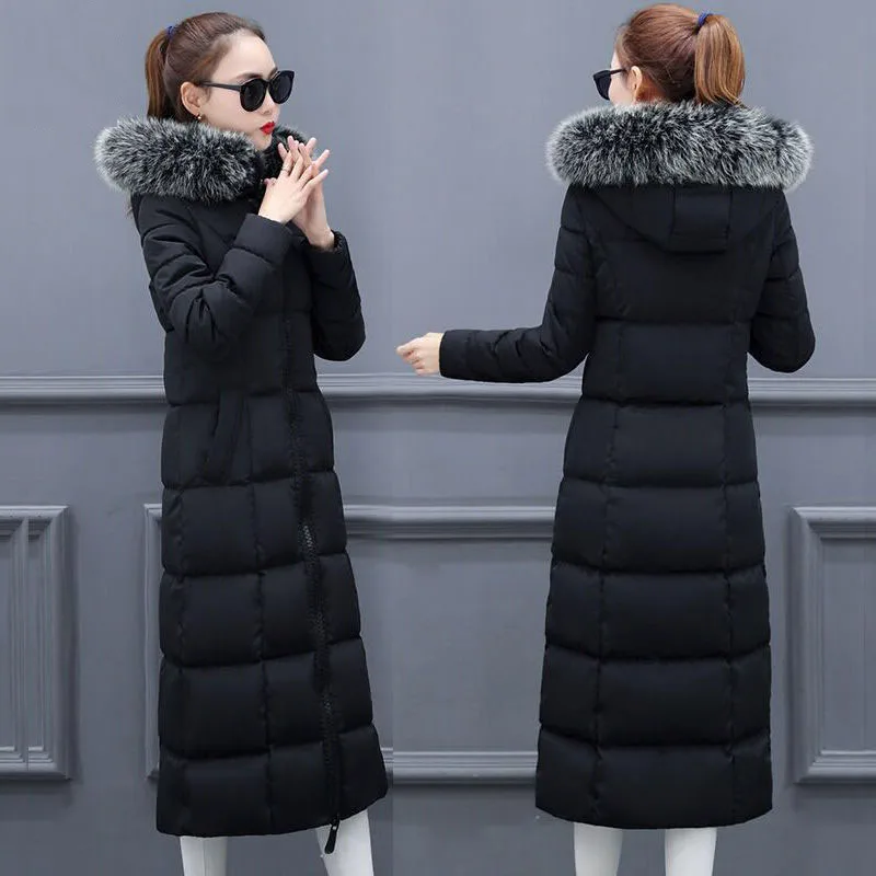 2019 новая парка женские зимние пальто длинные хлопковые повседневные меховые