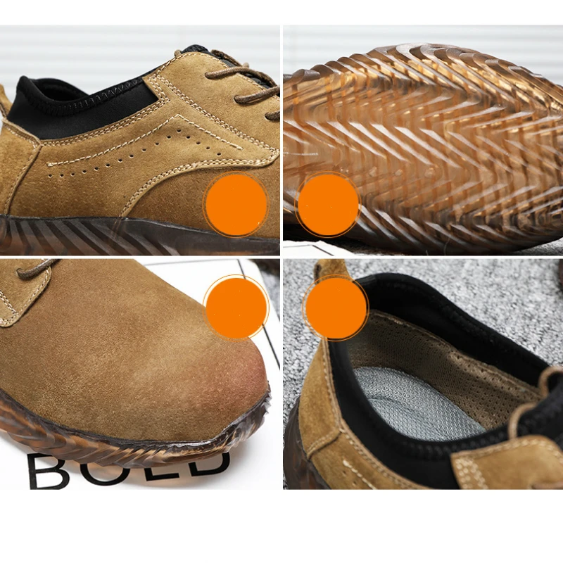 Plus size46 Lightweight bulletproof bottom breathable summer fashion safety shoes anti-impact protection welding work | Обувь