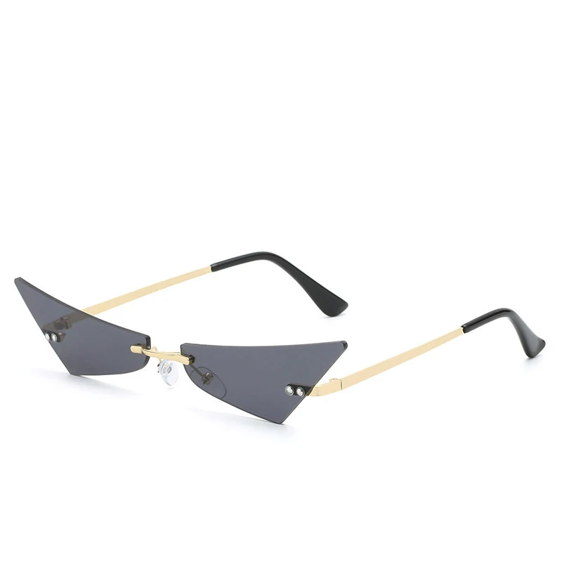 

New Fashion Metal Frame Personality Triangle Party Sunglasses Men Women Fashion Luxury Outdoor Sports Street Shooting Glasses