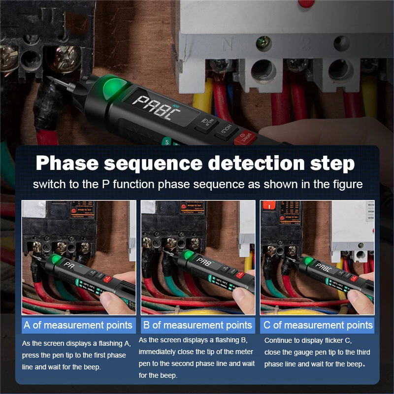 

A3007 A3008 Electric Multimeter Pen Digital Polymer Professional Non-contact Tester Auto Voltage Indicator Intelligent Sensor