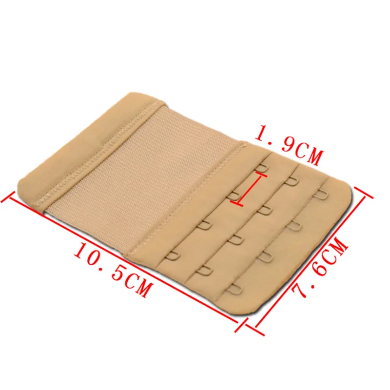 

3PCS Bra Extender 2/3/4 Hooks Women Elastic Bra Extension Strap Hook Clip Intimates Adjustable Lengthened Buckle Bra Accessories