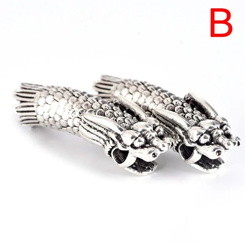 Серебристые бусины для плетения декоративная манжета волос в виде дреды заколки