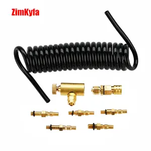 Аксессуары для наполнения страйкбола к зеленым газовым канистрам: Адаптер для журналовзонд, Фостермуфта, уплотнительные кольца, винты, катушечный шланг