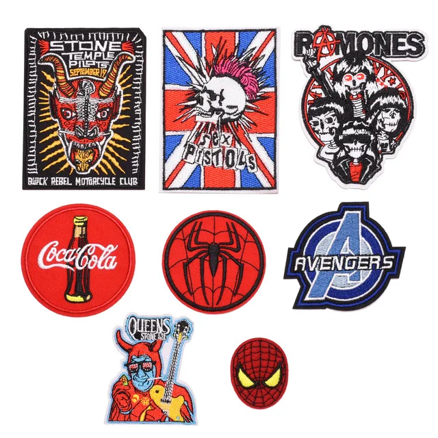 Spider embroidered patches DIY applique for clothes | Аксессуары для одежды