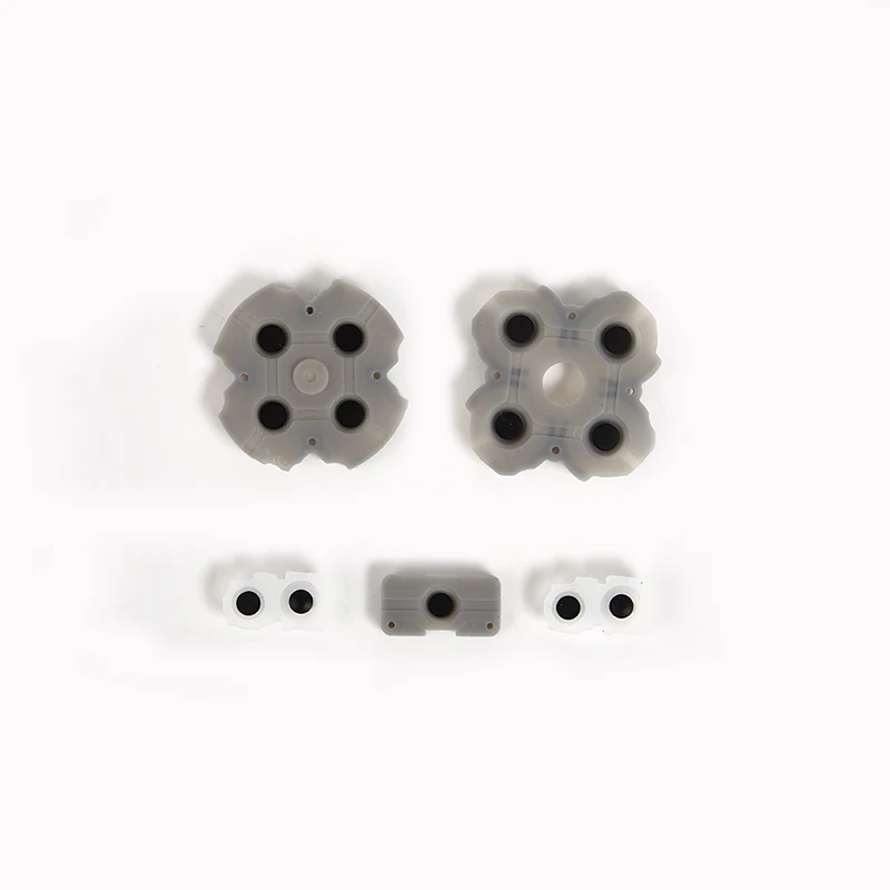

For Sony Playstation 4 PS5 Dual Sense Game Controller Conductive Silicone Buttons Rubber Pads for Game Replacement Parts