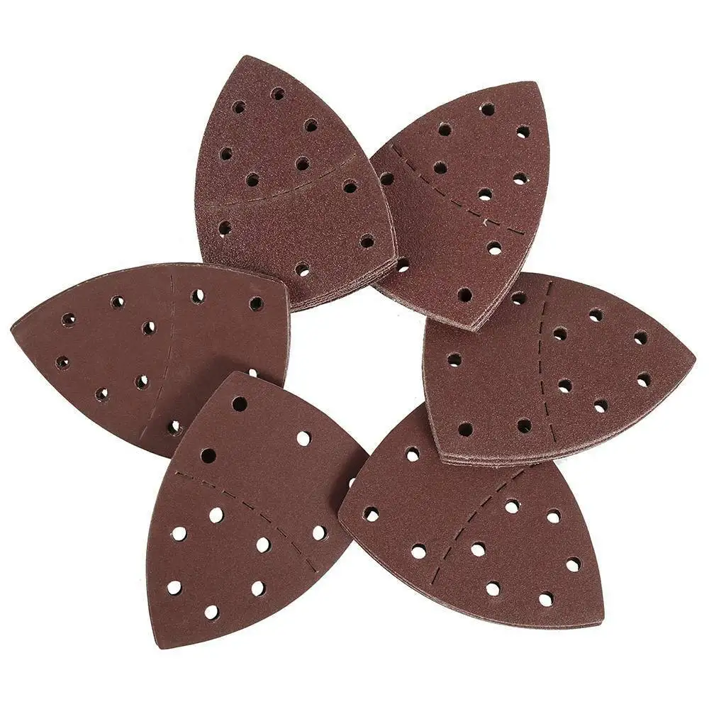 30 шт. 152 мм шлифовальные листы накладки треугольные диски для мыши 40/60/80 120/180/240