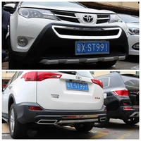 fits for toyota rav4 2013 2014 2015 high quality abs front rear car bumper diffuser protector guard skid plate
