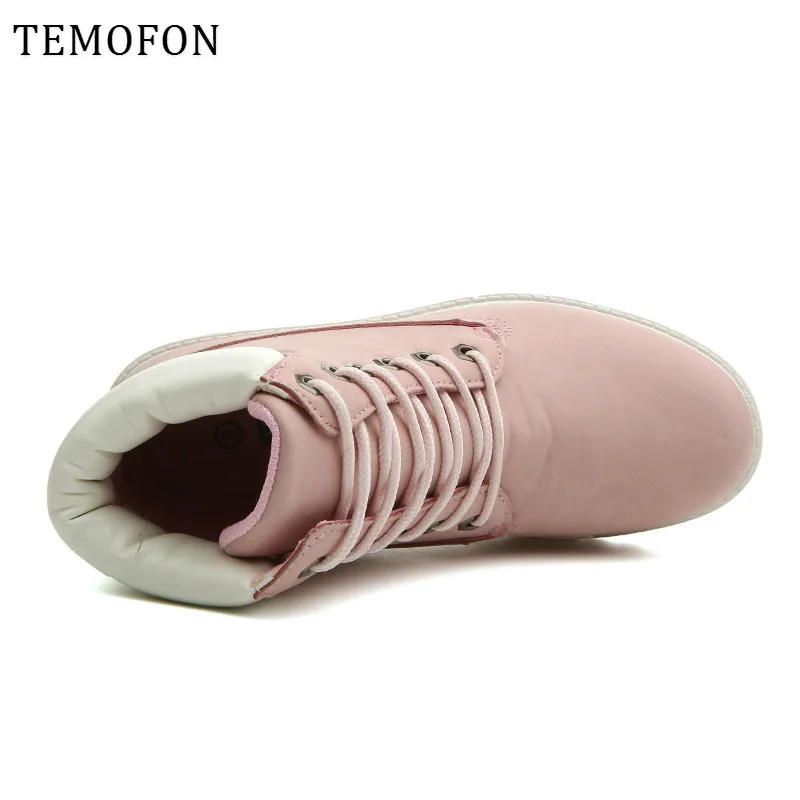 Зимние ботильоны женские зимние ботинки плюшевые на шнуровке повседневная