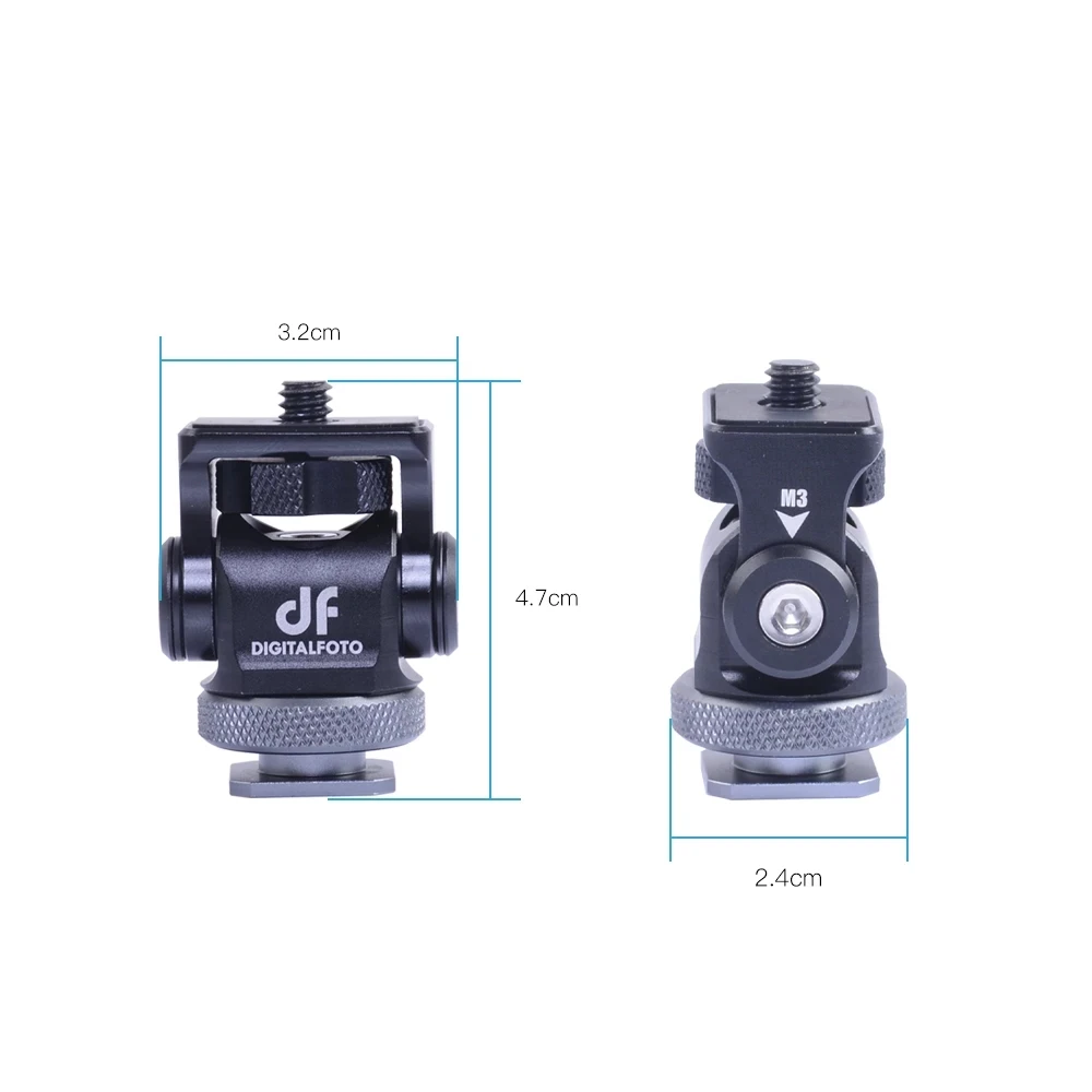 Видеомонитор для камеры с креплением на горячий башмак регулируемый угол CANON NIKON