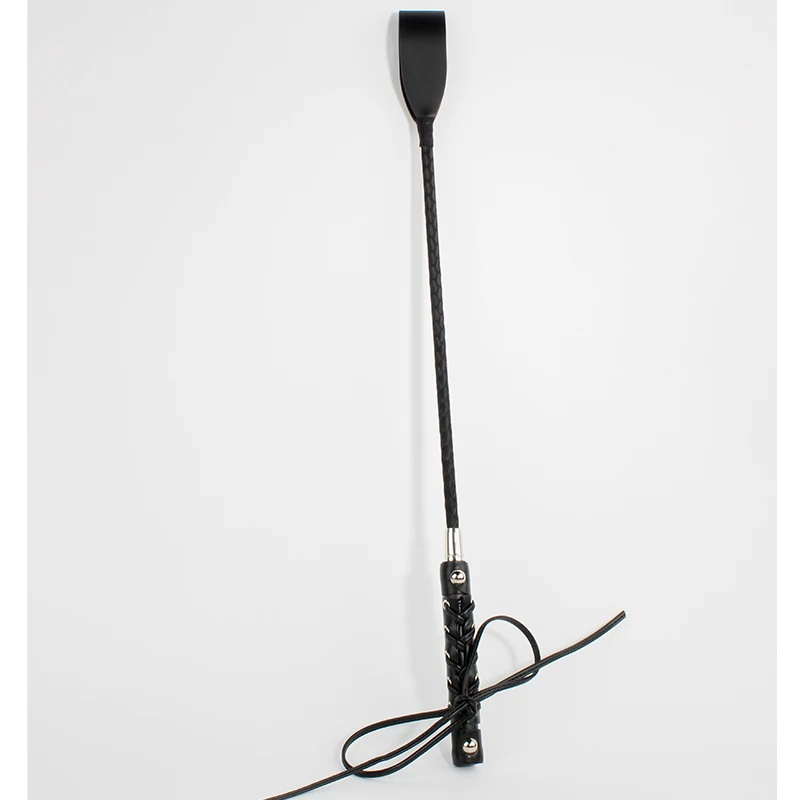 60 см секс бондаж плетка из кожи и ПУ с ручкой в виде меча Lash Фетиш флоггер Лошадь