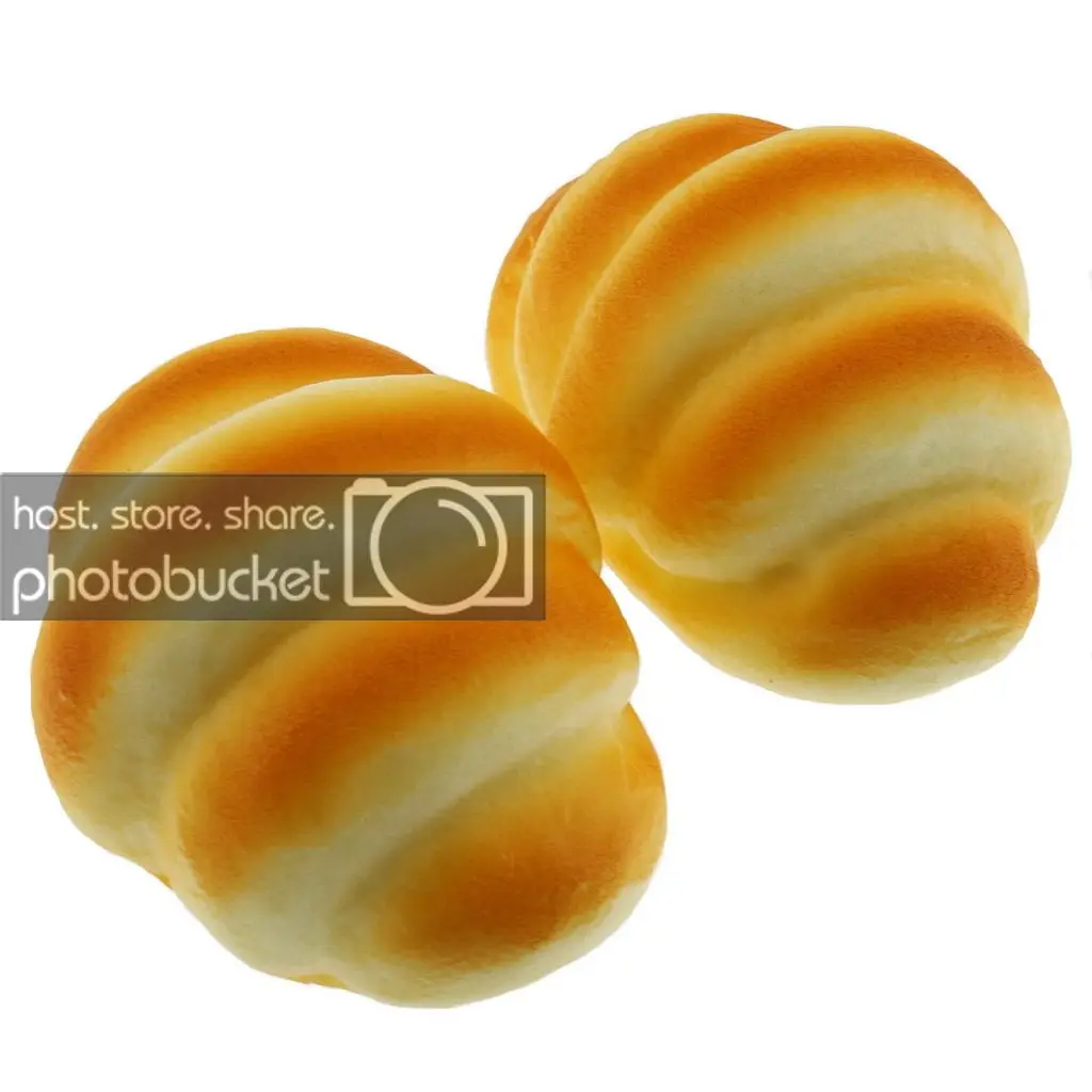 

Gresorth 2 PCS Fake Cake Artificial Bull Horn Bread Decoration Kitchen Toy