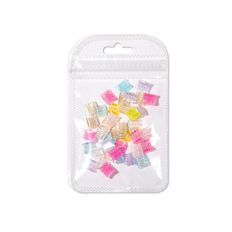 

New Fashion Nail Art Accessories 3D Aurora Symphony Three-dimensional Small Skirt Bow Ribbon DIY Nail Art Decoration Accessories