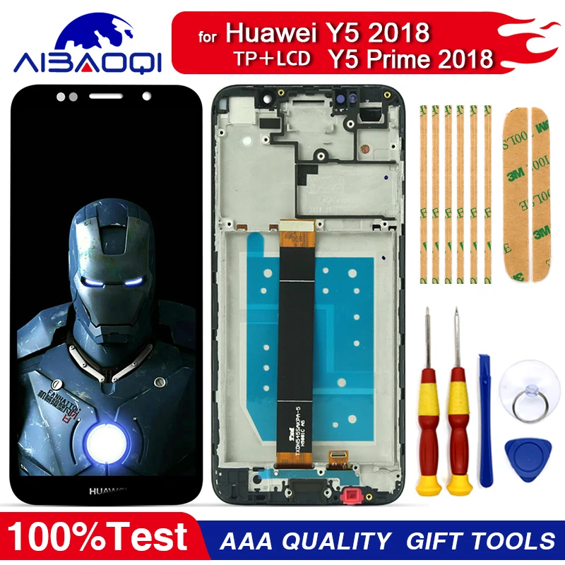 

Новый Оригинальный сенсорный ЖК-дисплей для HUAWEI Y5 2018/Y5 Prime 2018 запасные части