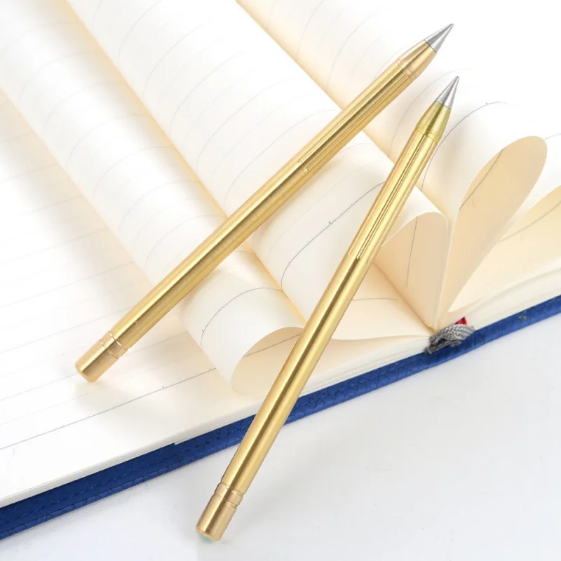 Retro Brass Inkless Pen Pure Metal No-ink Copper Gift Stylus Everlasting Pencil Outdoor tools | Спорт и развлечения