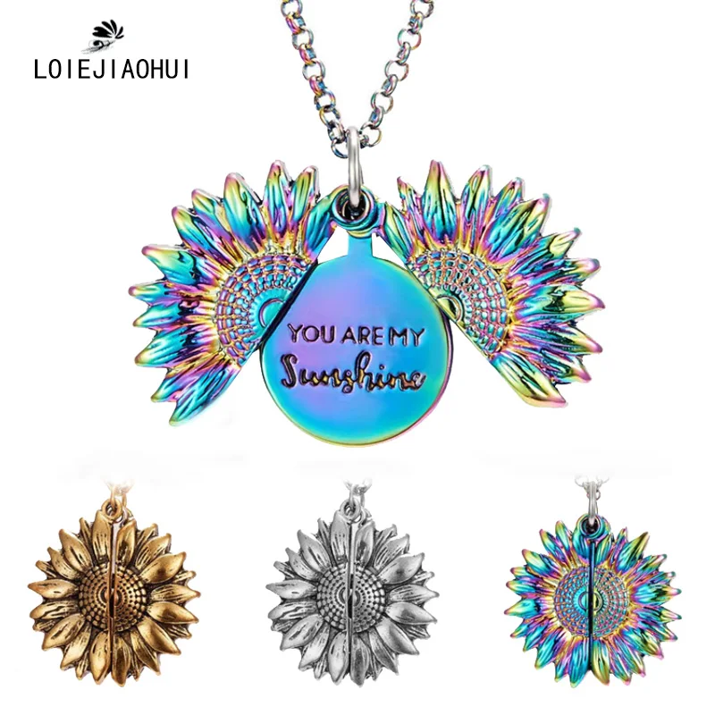 Ожерелье из подсолнечника name collier femme 2020 egirl ketting chain подвеска именная табличка