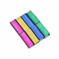 1pack 11mm creative colorful stainless steel staples office binding supplies pack of 800