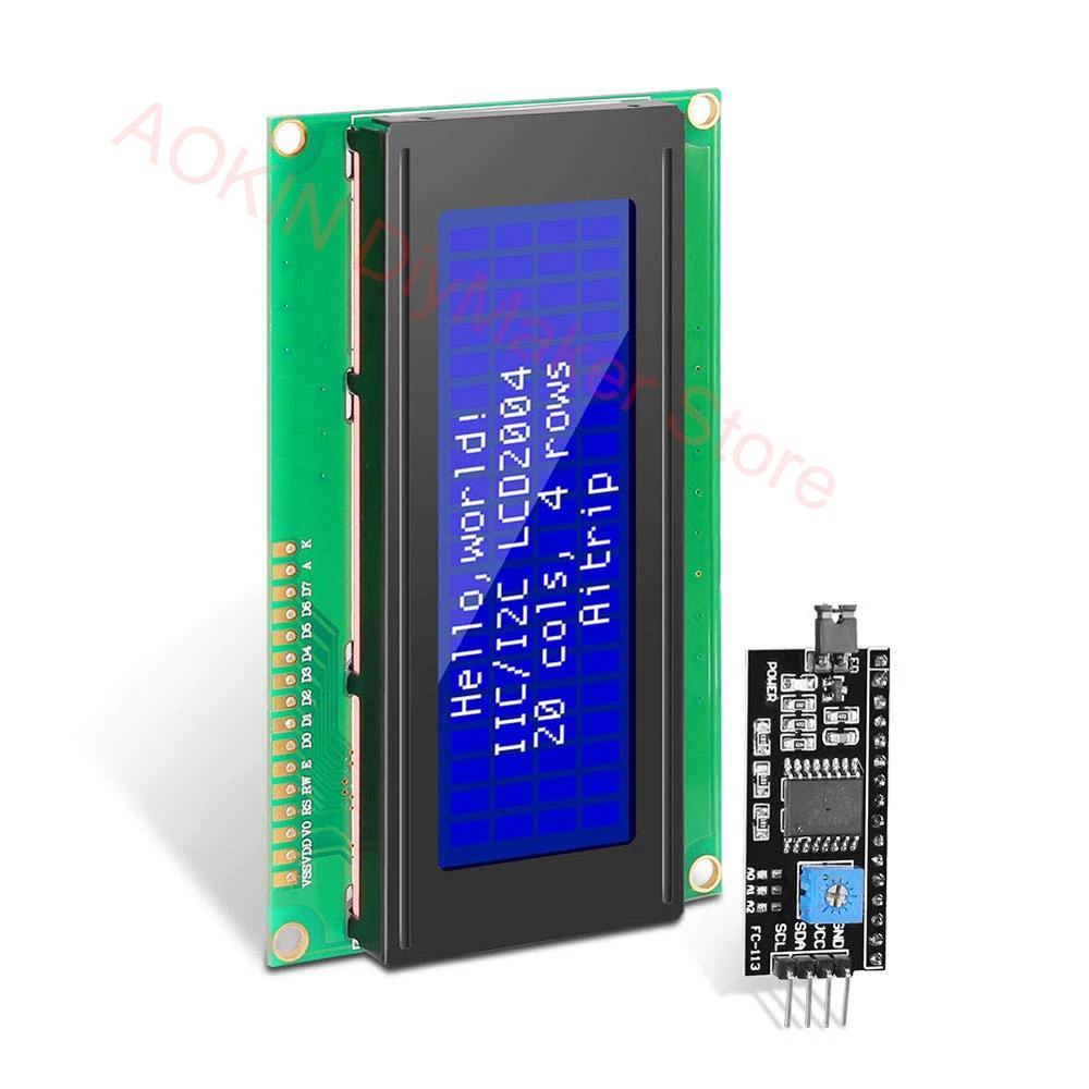 LCD2004 IIC/I2C LCD Display Monitor 2004 20X4 5V Character Blue Backlight Screen LCD2004 IIC I2C for arduino LCD display