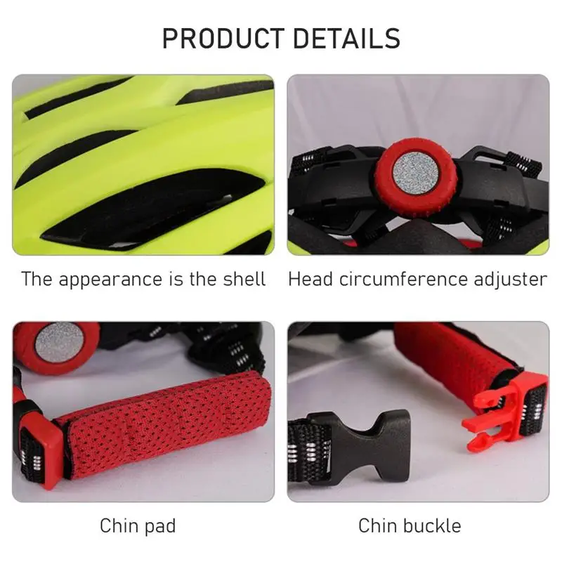 

Road Mountain Bike Helmet Ultralight MTB All-terrain Bicycle Helmet Sports Ventilated Riding Cycling Helmet with LED Taillight