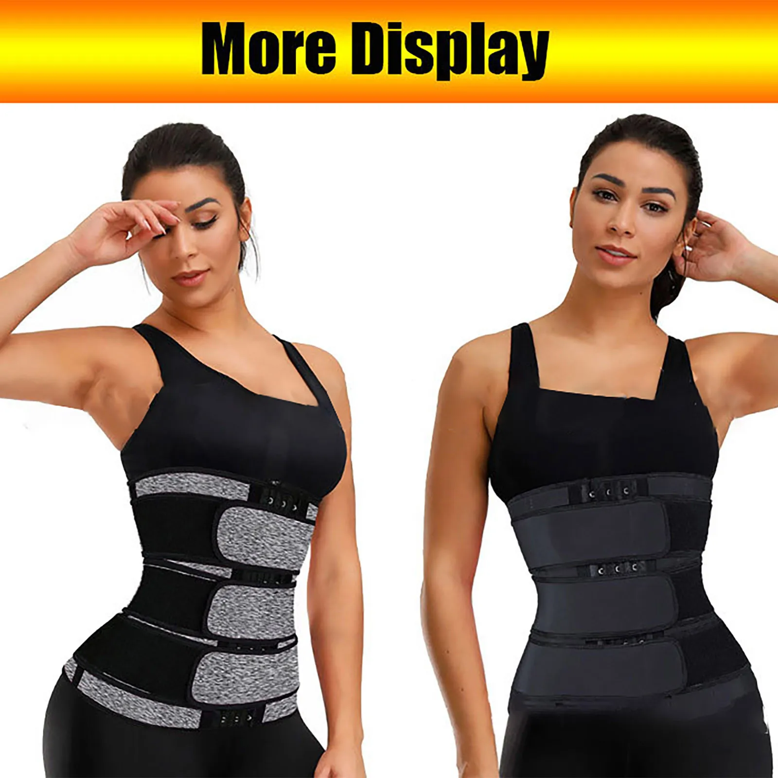 Черный корсет для похудения талии спортивная одежда сауны и пота Корректирующее