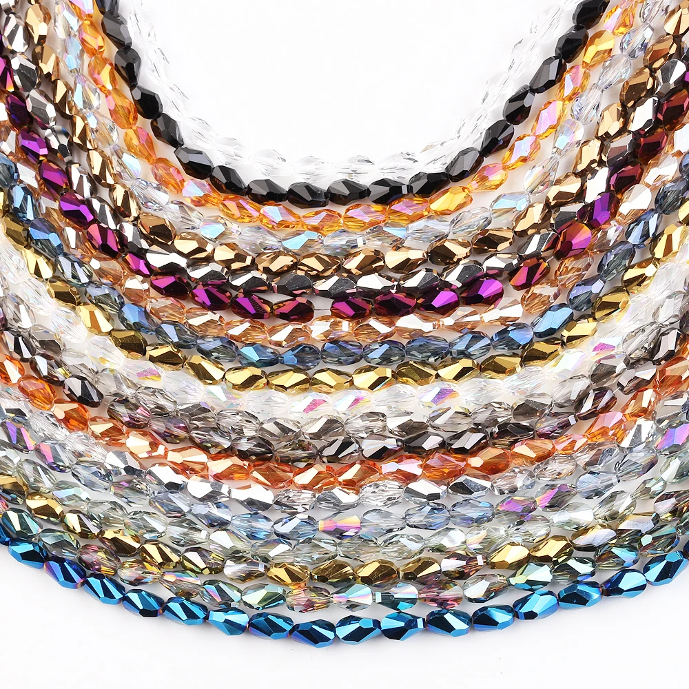 Ювелирного дизайна домашних животных 4/6/8 мм в виде граненых стеклянных Стекло