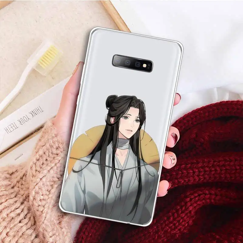 

Tian Guan Ci Fu anime Phone Case Transparent For Samsung Galaxy A 71 21s S note 8 9 10 plus 20 ultra